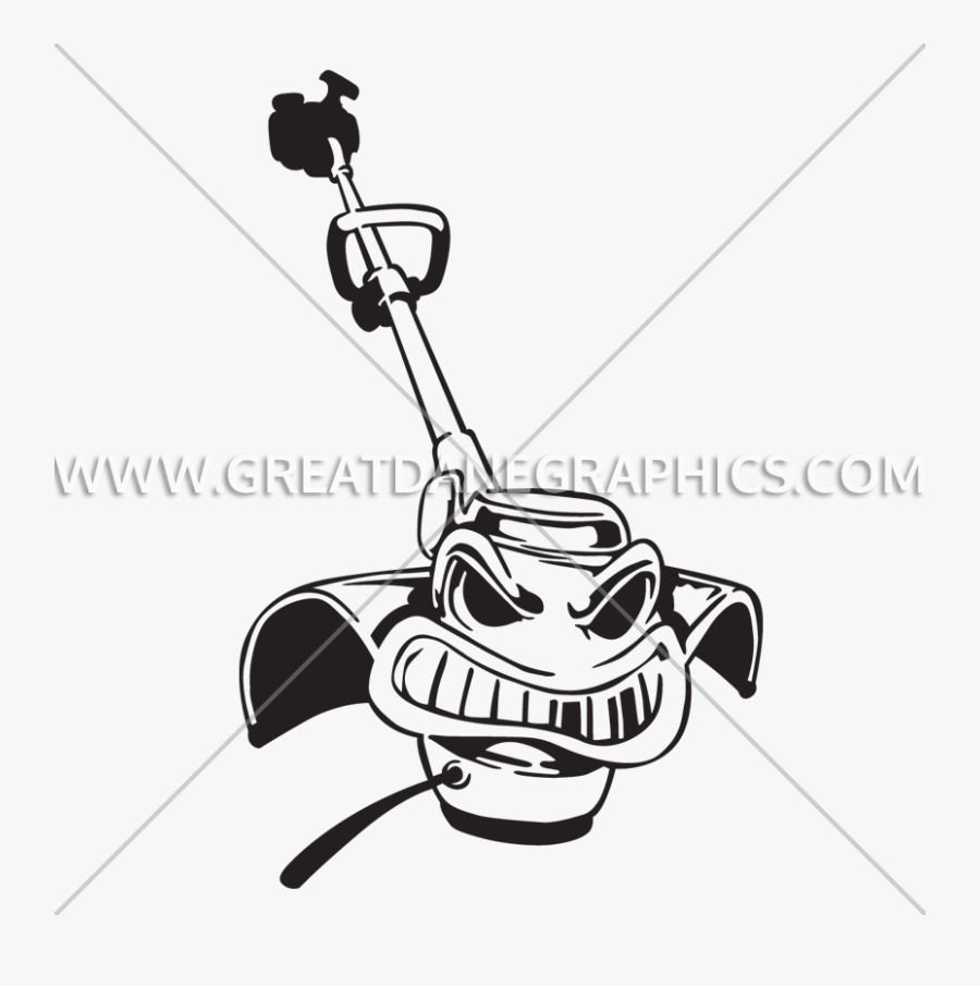 Angry Weed Eater - Weed Eater Clip Art, Transparent Clipart