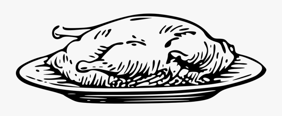 Transparent Whole Chicken Png - Chicken Breast Black And White, Transparent Clipart