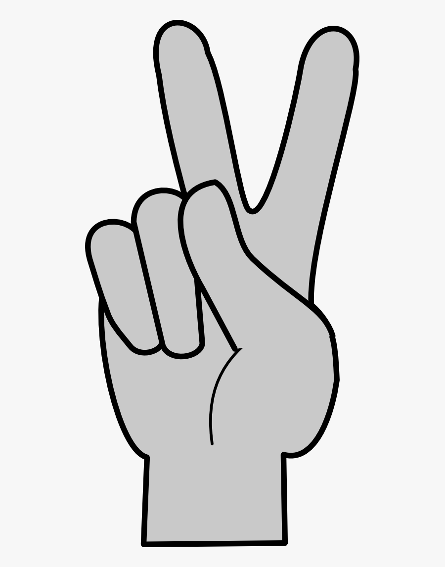 Middle Finger Clipart The Cliparts - Animated Peace Sign Hand, Transparent Clipart