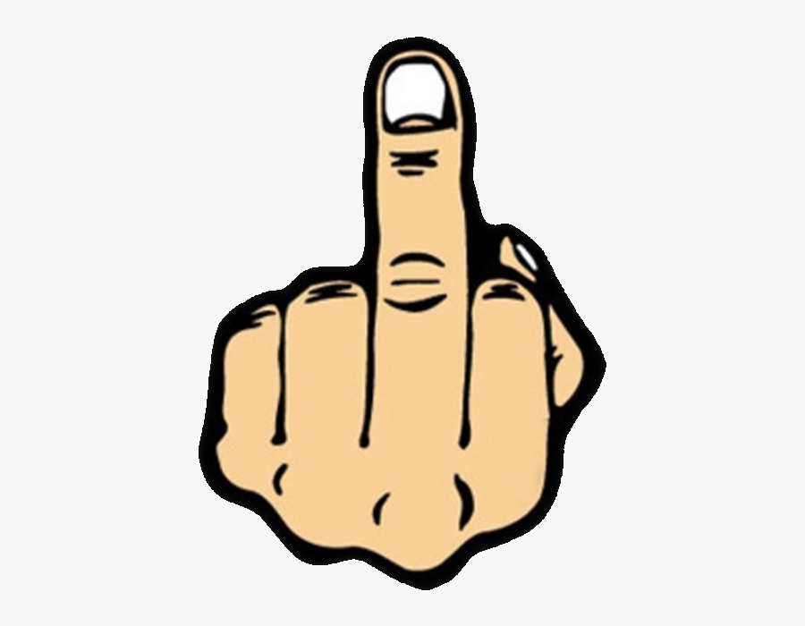 The Middle Finger Png - Fuck You, Transparent Clipart