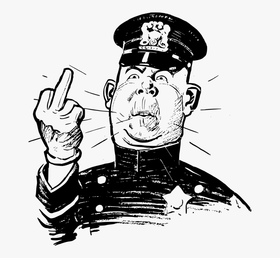 Clip Art The Computer Icons Hand - Police Officer Middle Finger, Transparent Clipart