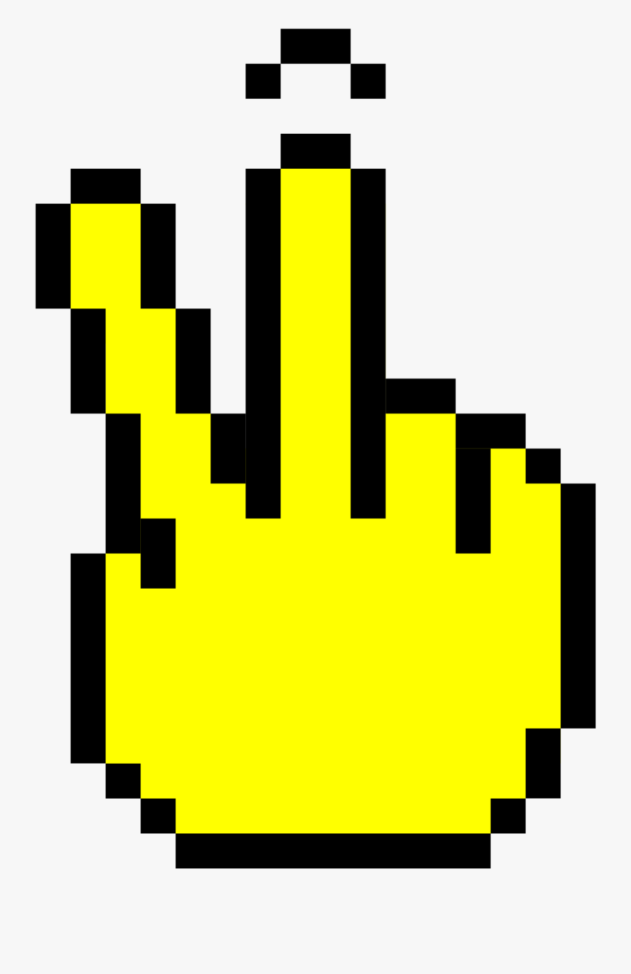Middle Finger Pointer Png - Hand Cursor, Transparent Clipart