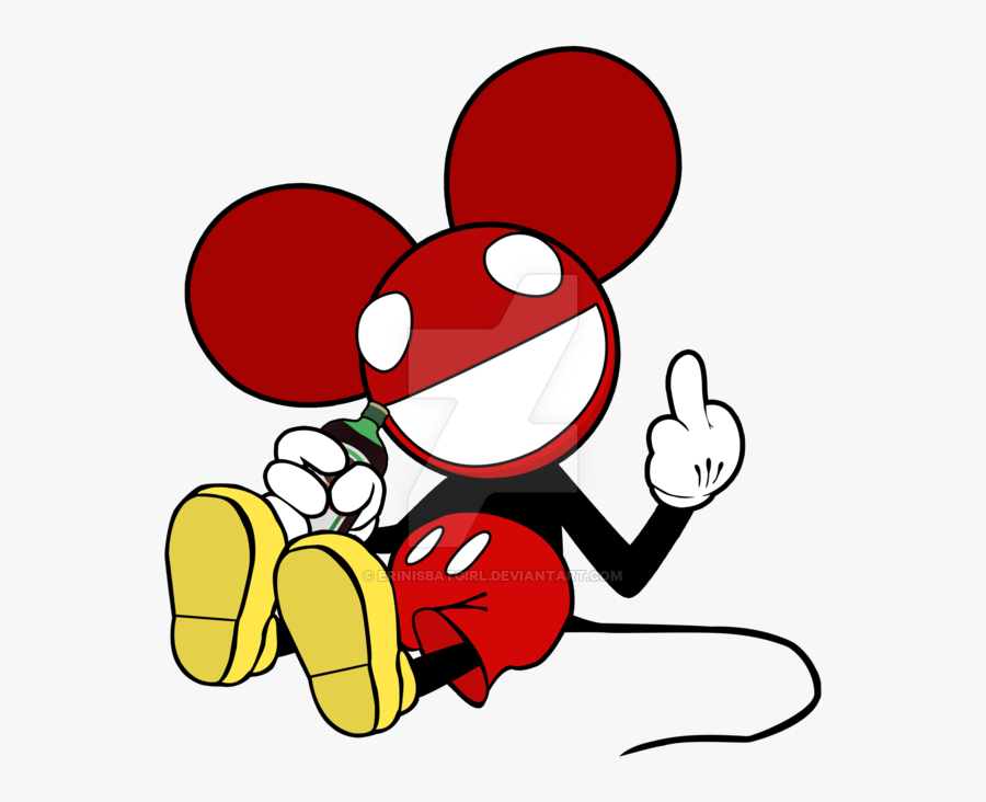 Mickeymau By Erinisbatgirl On - Mickey Mouse Middle Finger, Transparent Clipart