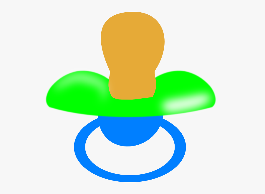 Blue And Green Pacifier Clip Art - Pacifier, Transparent Clipart