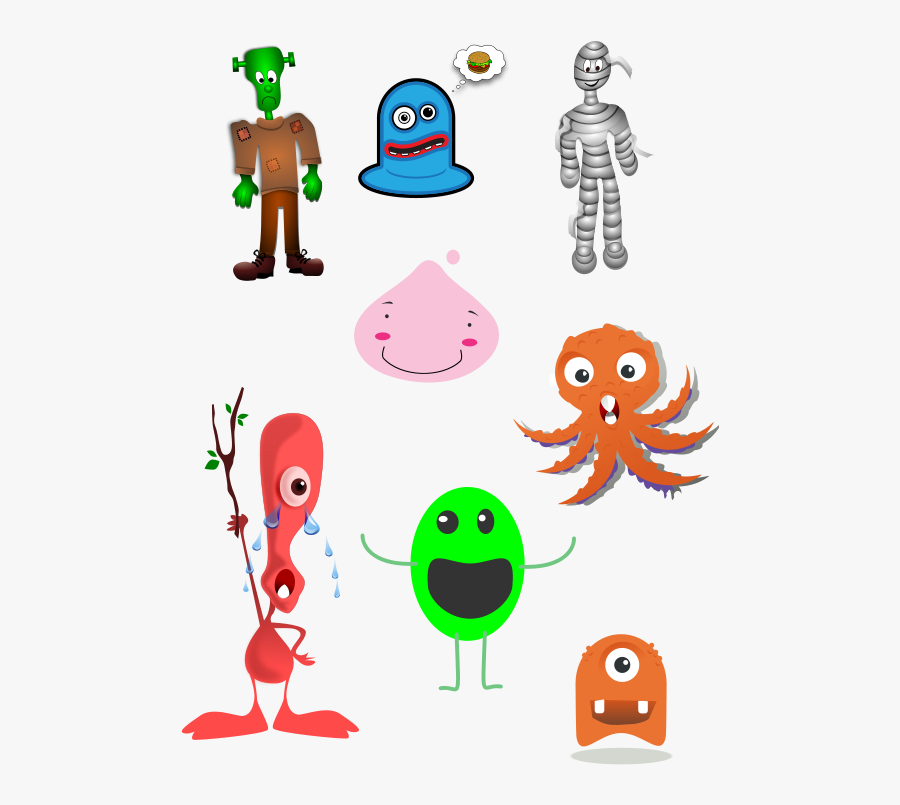 Monsters Mood Remix Clip Art - Cartoon, Transparent Clipart