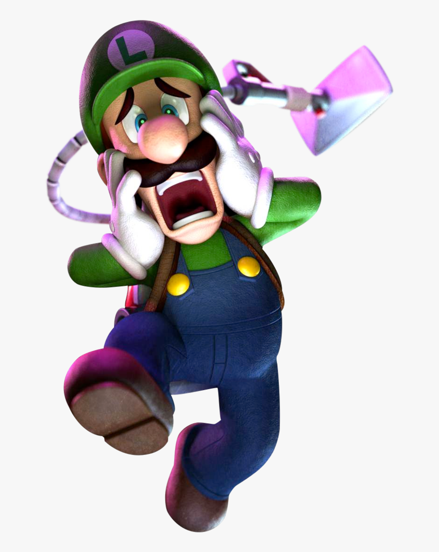 Luigi Clipart Scared - Luigi's Mansion Dark Moon Luigi, Transparent Clipart