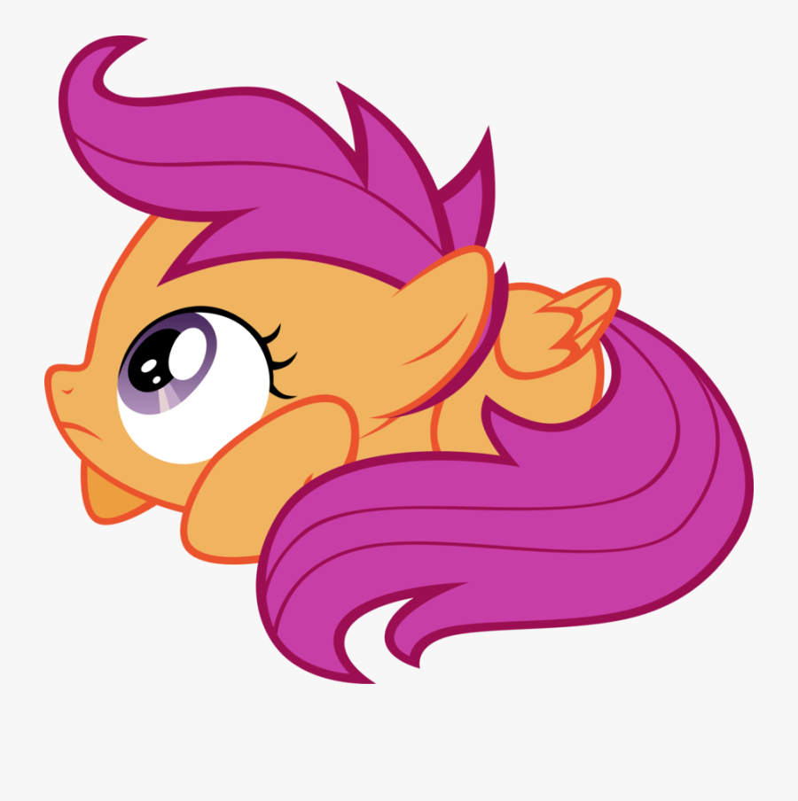 Cowering, Cute, Cutealoo, Female, Filly, Pegasus, Pony, - Orange And Purple My Little Pony, Transparent Clipart