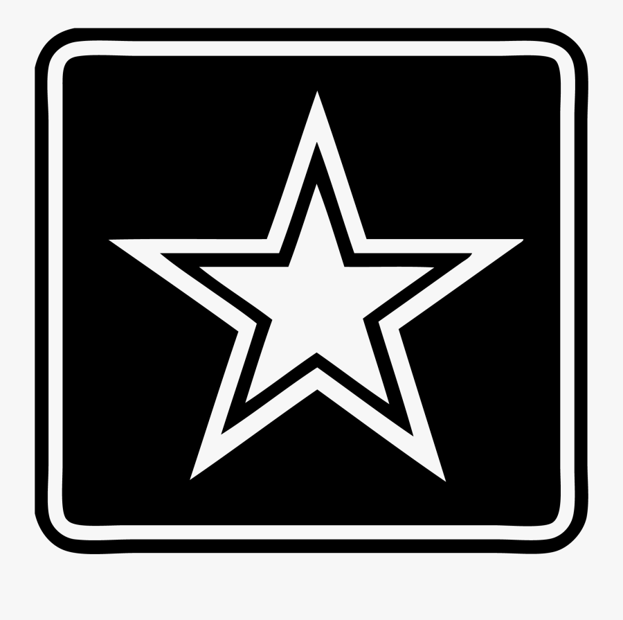 Us Army Logo White, Transparent Clipart