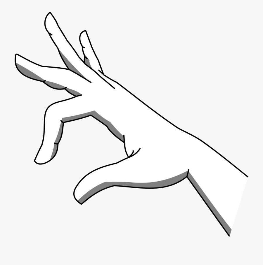 Drawing Pinch Hand Index Finger Cc0 - Hand Pinching Something Drawing