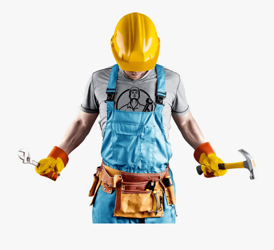 Construction Worker With Tool Belt Png, Transparent Clipart
