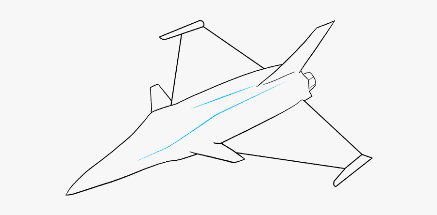 How To Draw Jet - Draw A Fighter Jet, Transparent Clipart