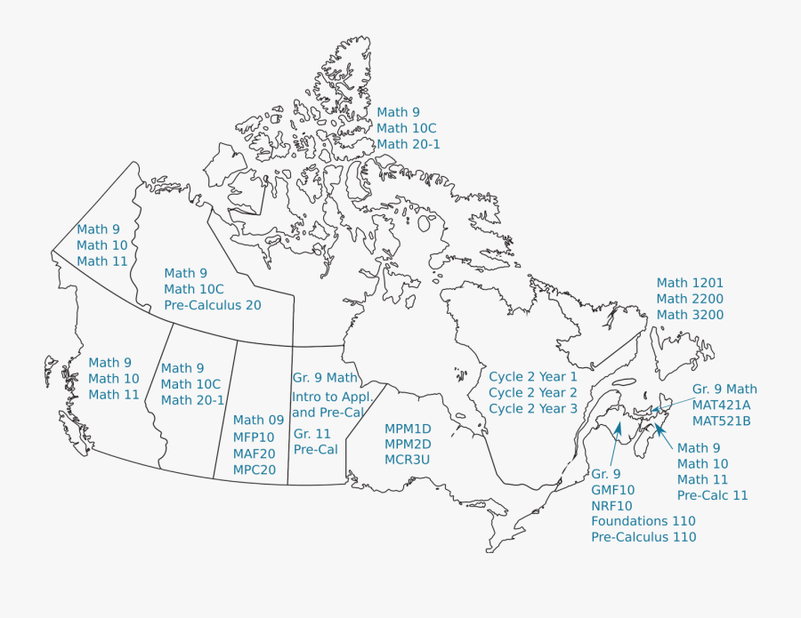 Canada Map Png White - Curriculum Map Black And White Canada Map Free Transparent Clipart Clipartkey