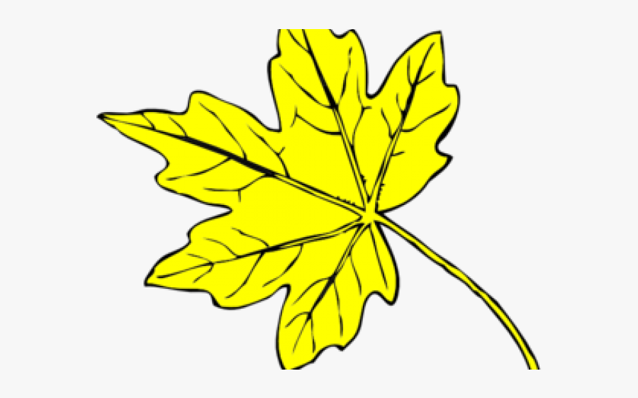 Lilies Clipart Yellow Bell - Outline Fall Leaves Clip Art, Transparent Clipart
