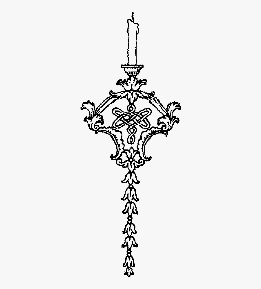 Sconce Candle Wall Image - Cross, Transparent Clipart