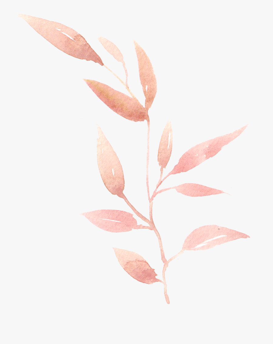 Watercolor Leaf Leaves Painting Hand-painted Png Download - Twig, Transparent Clipart