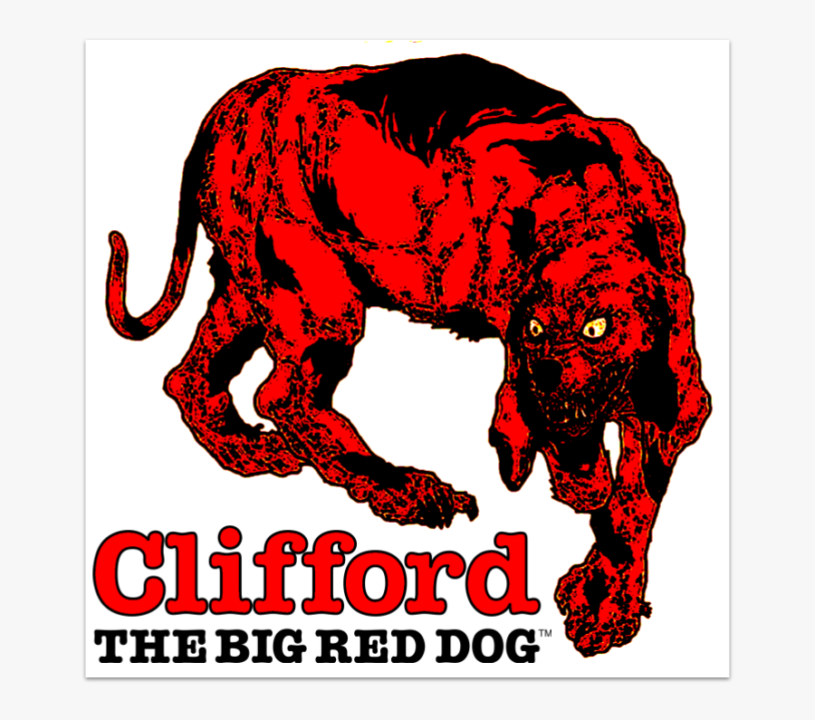 Scary Clifford The Big Red Dog, Transparent Clipart
