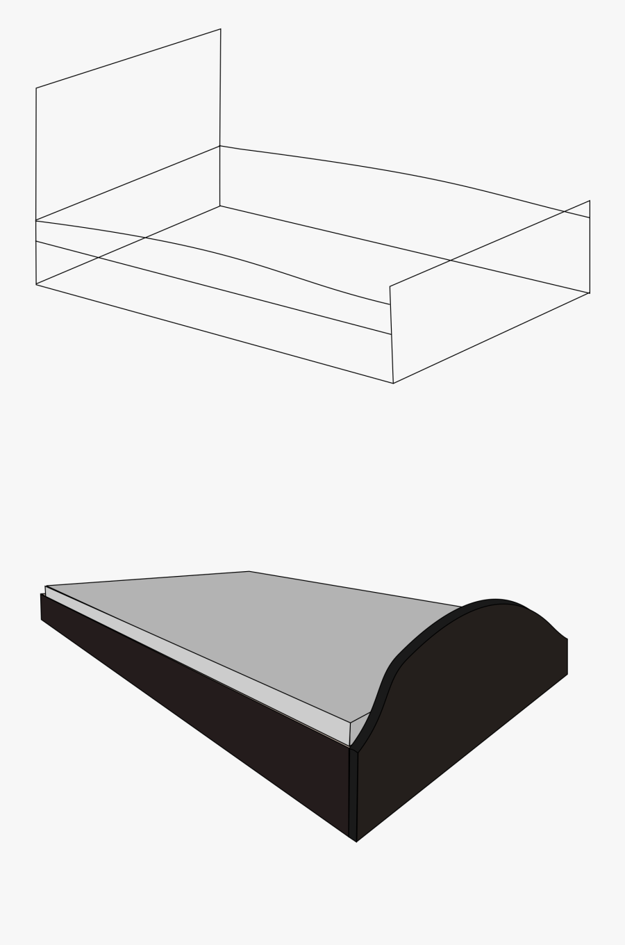 3d Bed, No Background Clip Arts - Bed Frame, Transparent Clipart