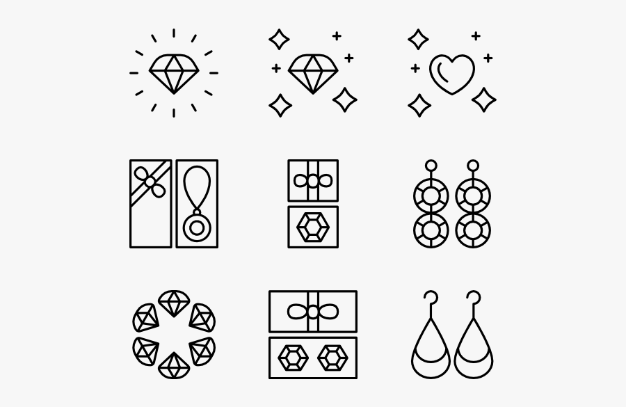 Clip Art Icons Free Jewellery - Event Icons, Transparent Clipart