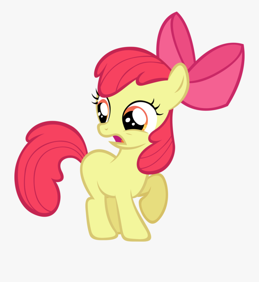 Apple Bloom Gasp By Lilcinnamon - Cutie Mark Crusaders Apple Bloom, Transparent Clipart