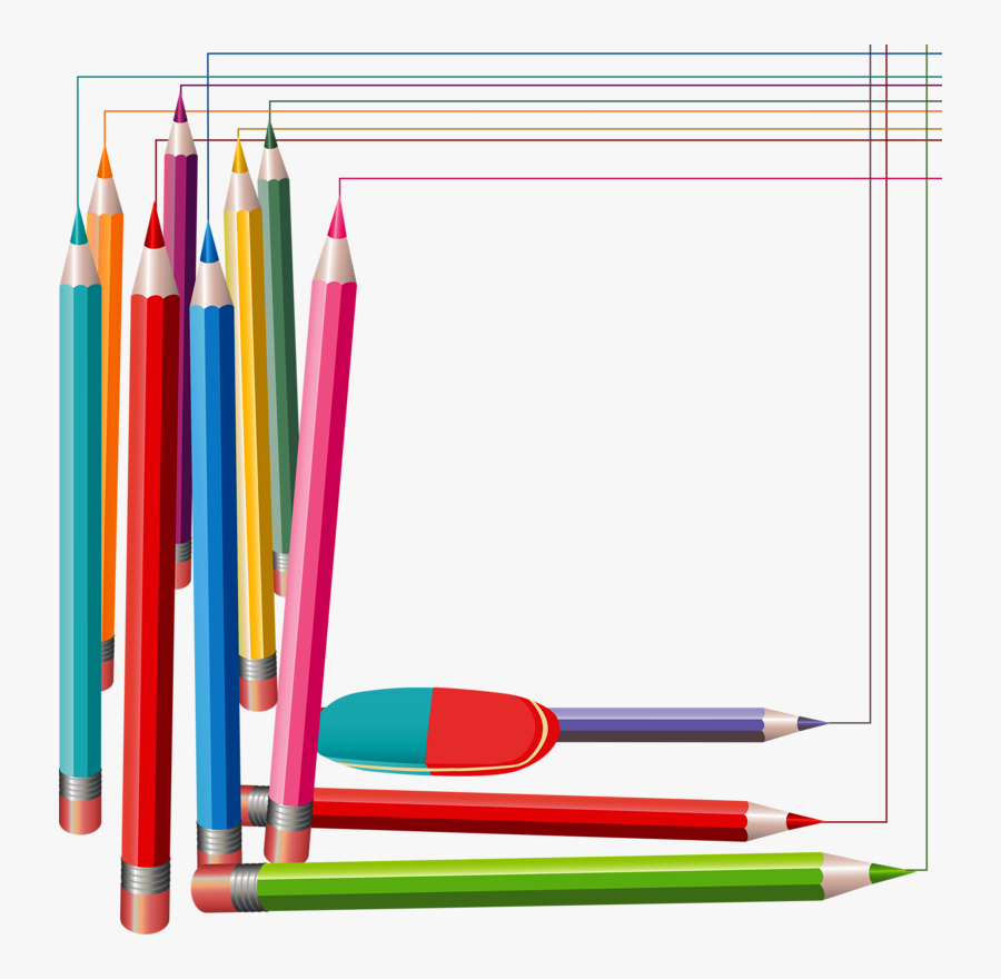 Soloveika На Яндекс - Pencils Frame Png, Transparent Clipart