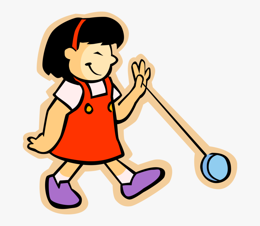 Vector Illustration Of Primary Or Elementary School - Yo Yo Clip Art, Transparent Clipart