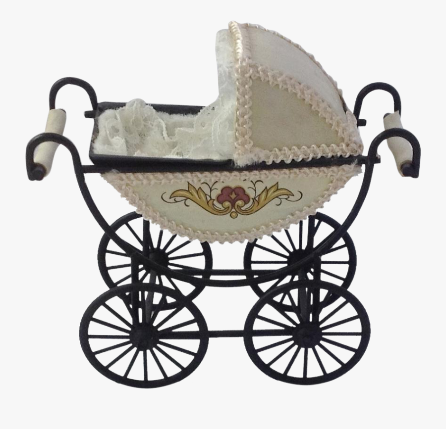 Vintage Baby Stroller Clip Art For Kids - Antique Baby Carriage Png, Transparent Clipart