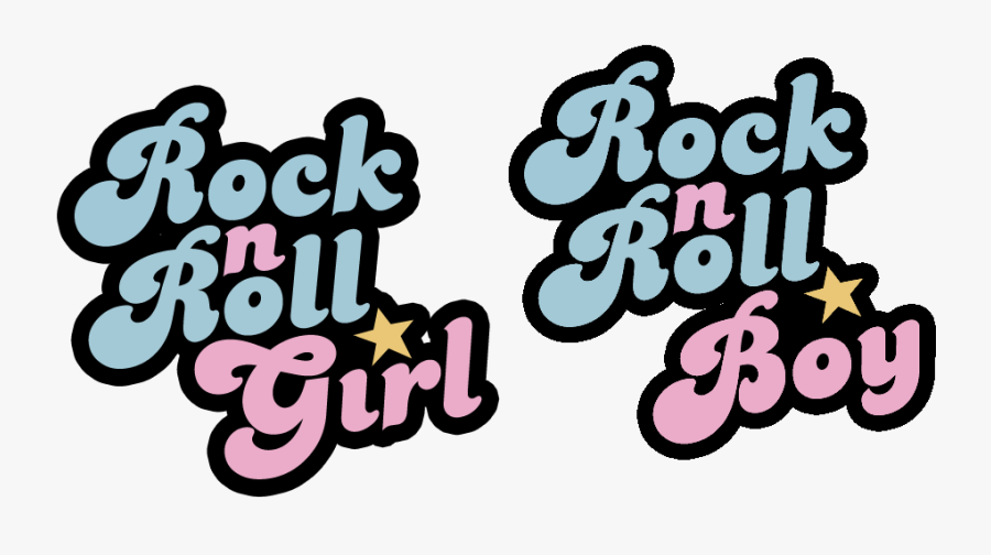 Rock N Roll Girl And Boy Shirt Logo - Rock And Roll Girl, Transparent Clipart