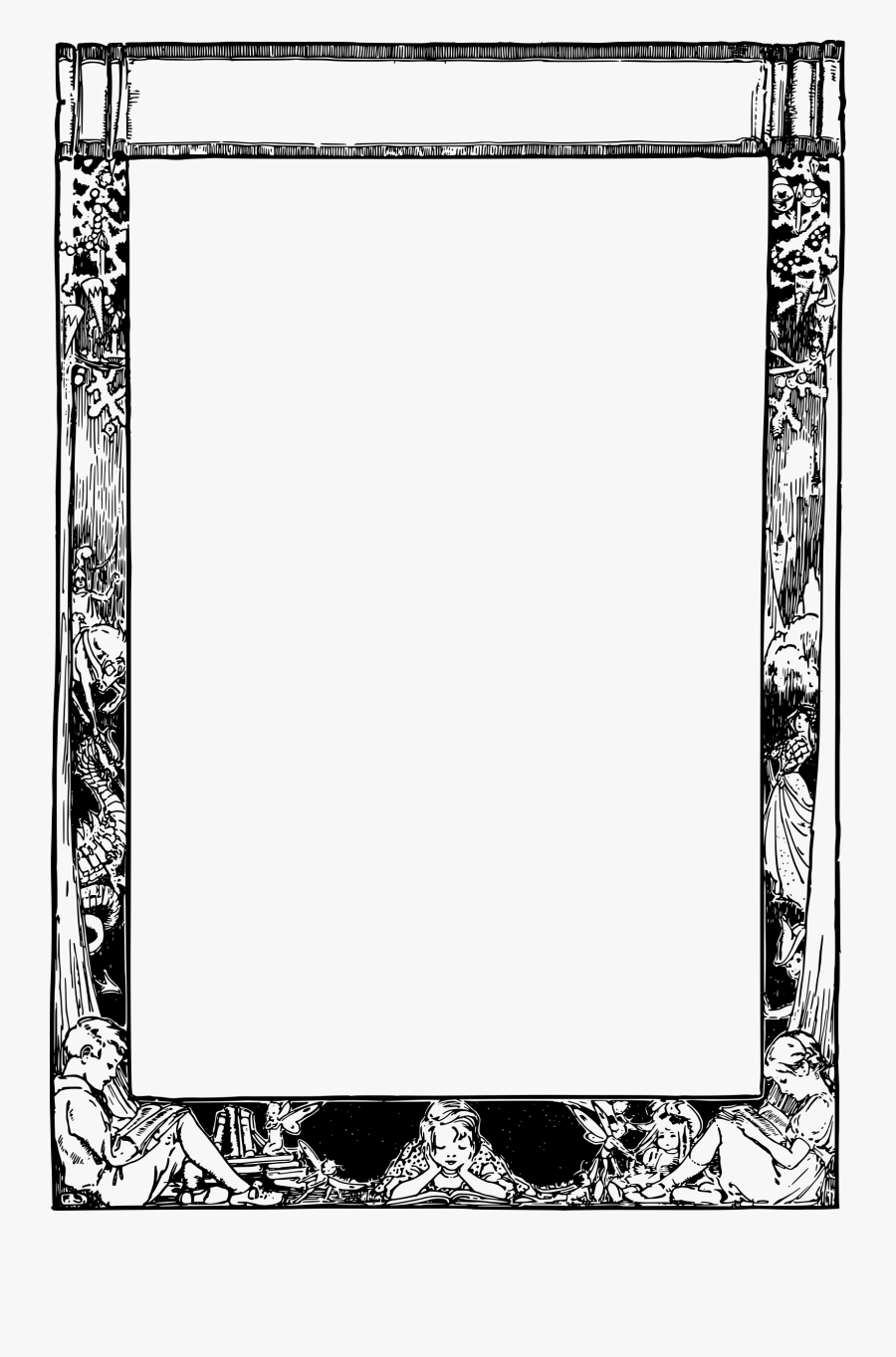 Storybook Frame Clip Arts - Tarot Card Frame Png, Transparent Clipart