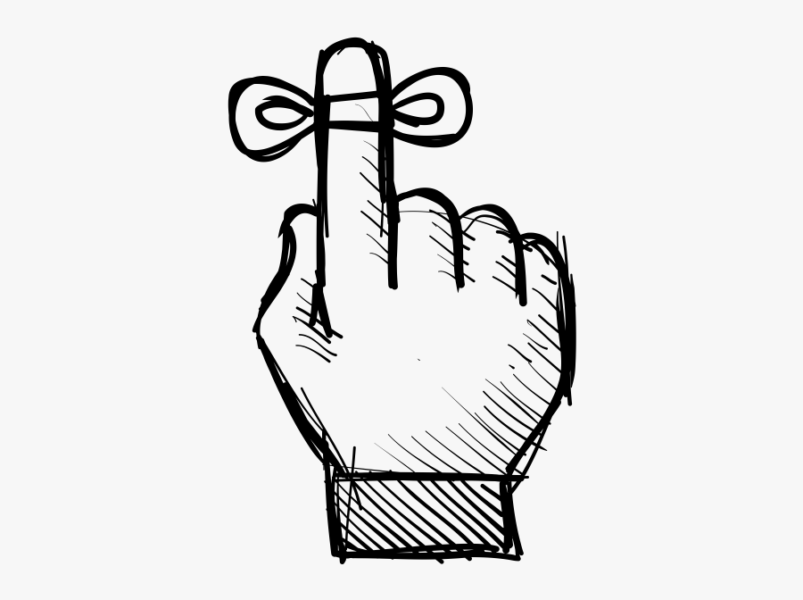 Finger Reminder Icon, Transparent Clipart