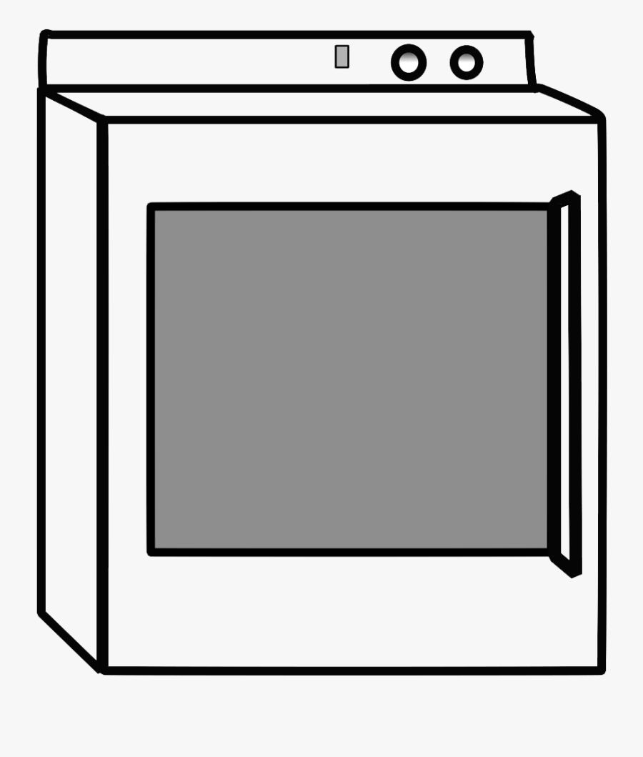 Washing & Dryer Machine Line Art, Transparent Clipart