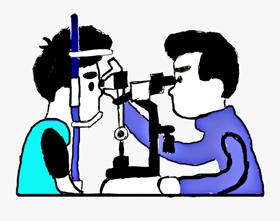 Optometrist Eye Doctor Specialist Hand Made Drawing - Cartoon , Free