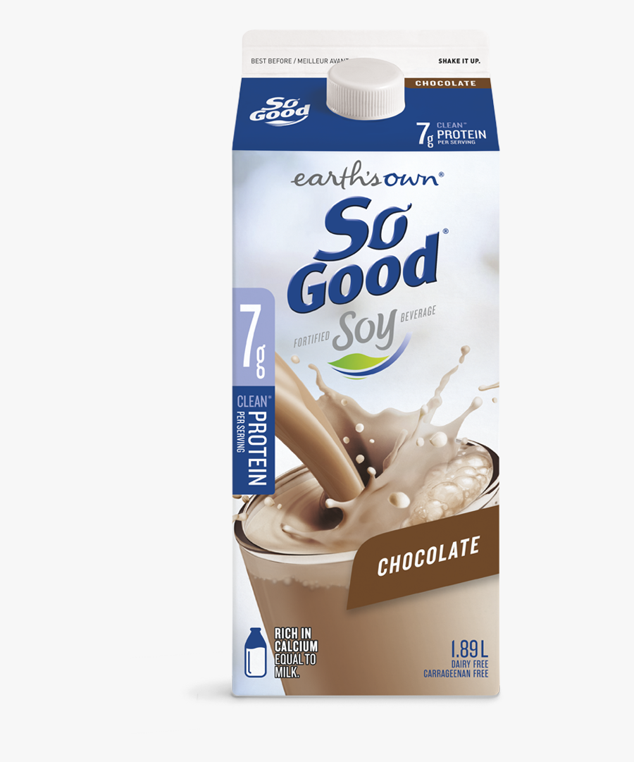 Earths Own Chocolate Soy Milk Plant Based Milk So Good - So Good Vanilla Soy Milk, Transparent Clipart