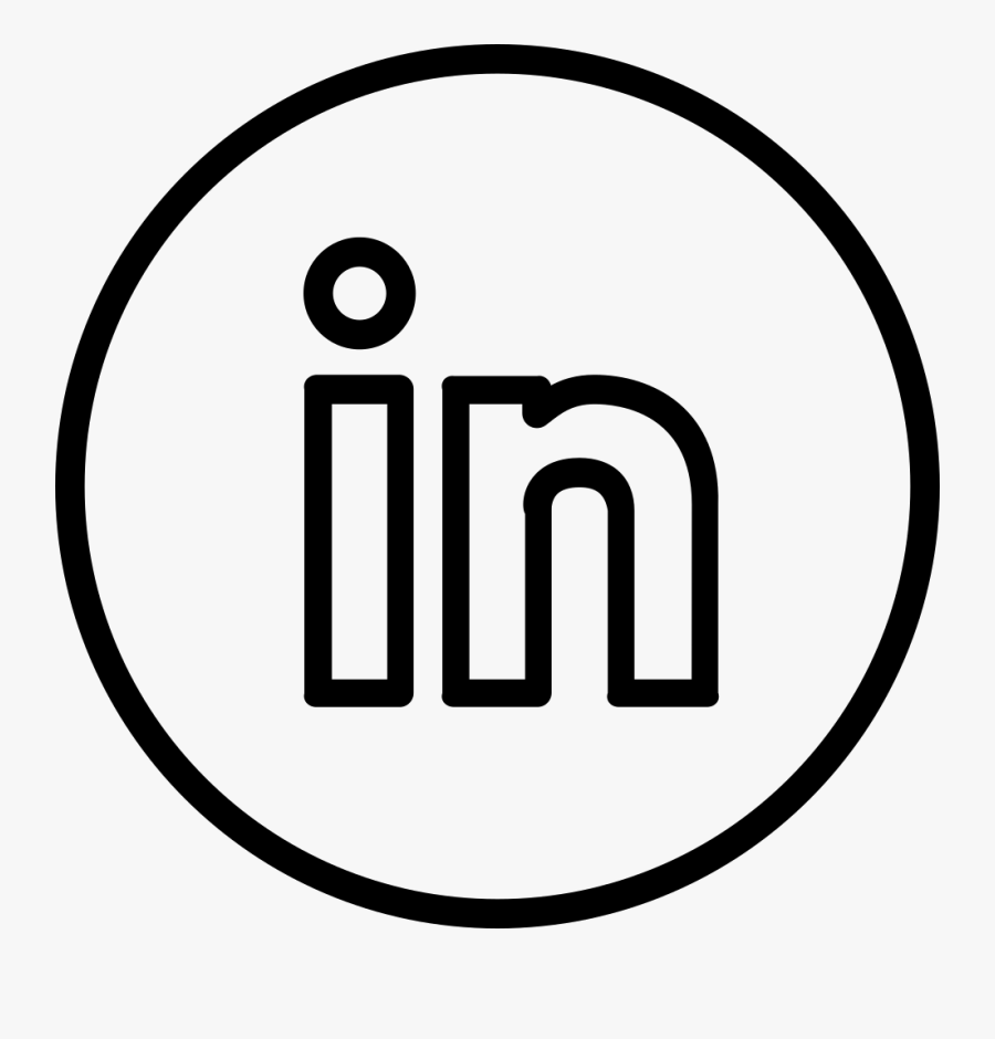 Transparent Linkedin Logo Png Black Circle Free Transparent Clipart Clipartkey