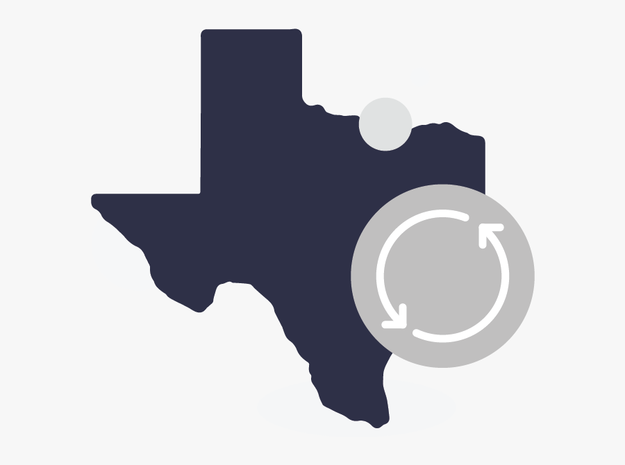 Taxjar Reduces Busy Work - Black Texas State Shape, Transparent Clipart