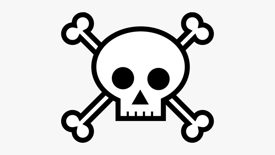 Pirate Sign - Draw Skull And Bones, Transparent Clipart