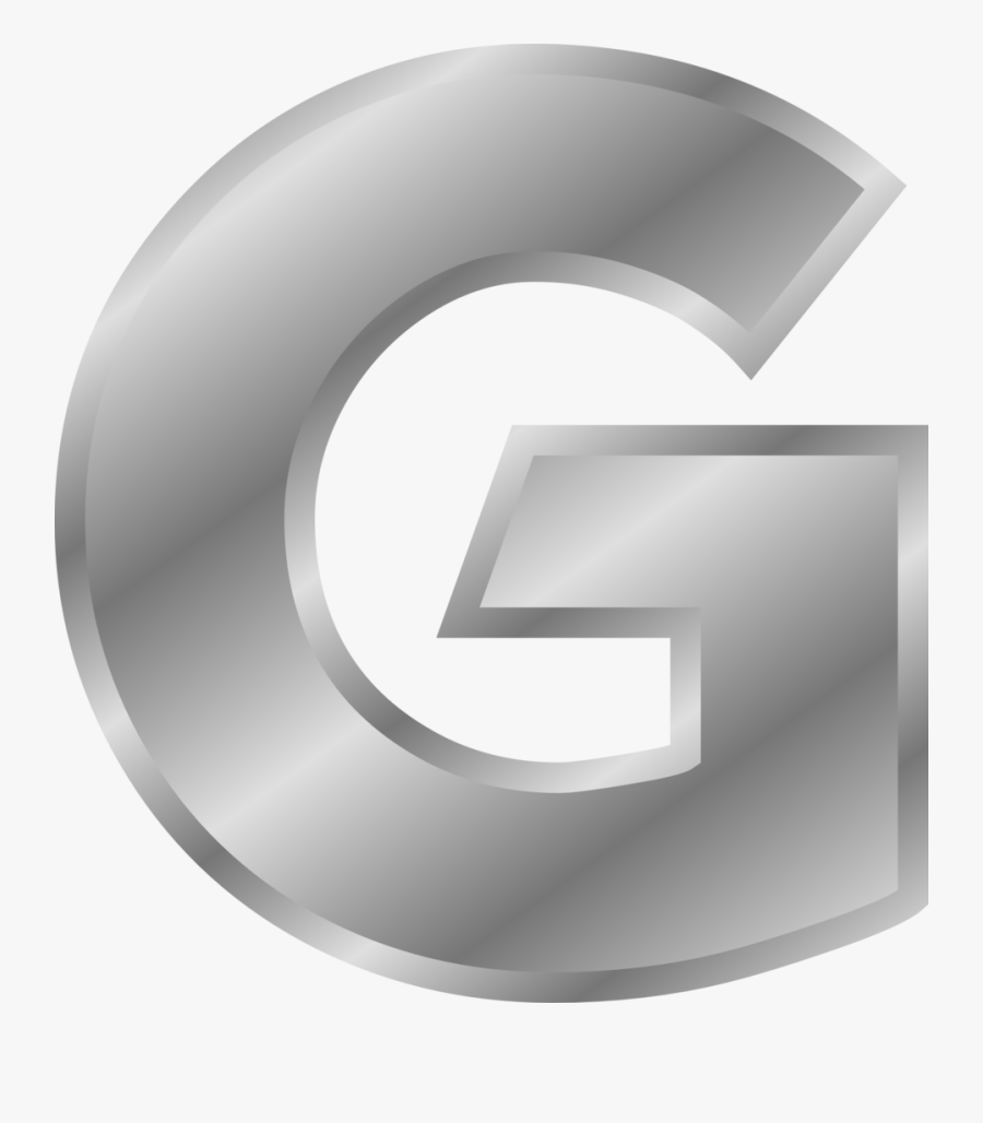 Letter G Silver Png, Transparent Clipart