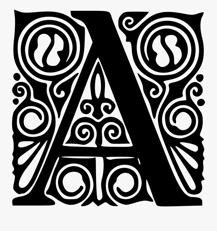 Free Vector Alphabet A Clip Art - Peter Behrens Alphabet, Transparent Clipart