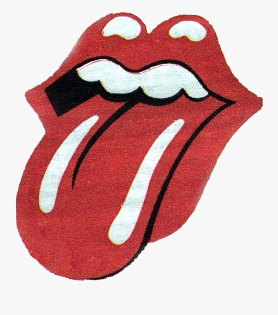 #therollingstones #rollingstones #rock #60s #red #redaesthetic - Rolling Stones Logo Png, Transparent Clipart