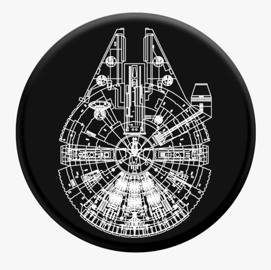 Star Wars Millennium Falcon Logo, Transparent Clipart