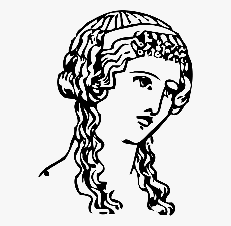 Grecian Hairdressing 13 Clipart Icon Png - Greek Woman Png , Free ...