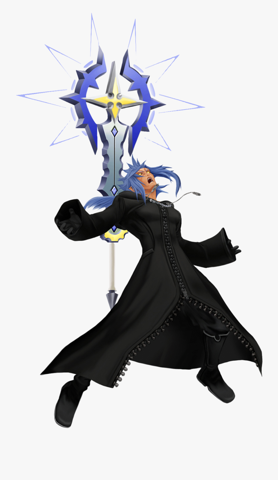 Clip Art Kingdom Hearts Super Glide - Kingdom Hearts Saix Berserk, Transparent Clipart