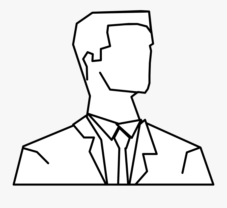 Collection Of Free Drawing Person Outline Download - Man Face Silhouette Outline, Transparent Clipart