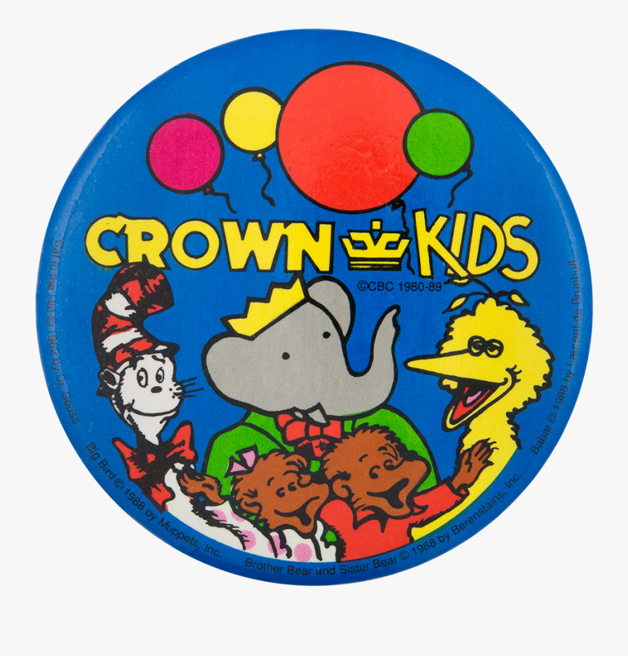 Crown Kids Entertainment Button Museum - Cartoon, Transparent Clipart