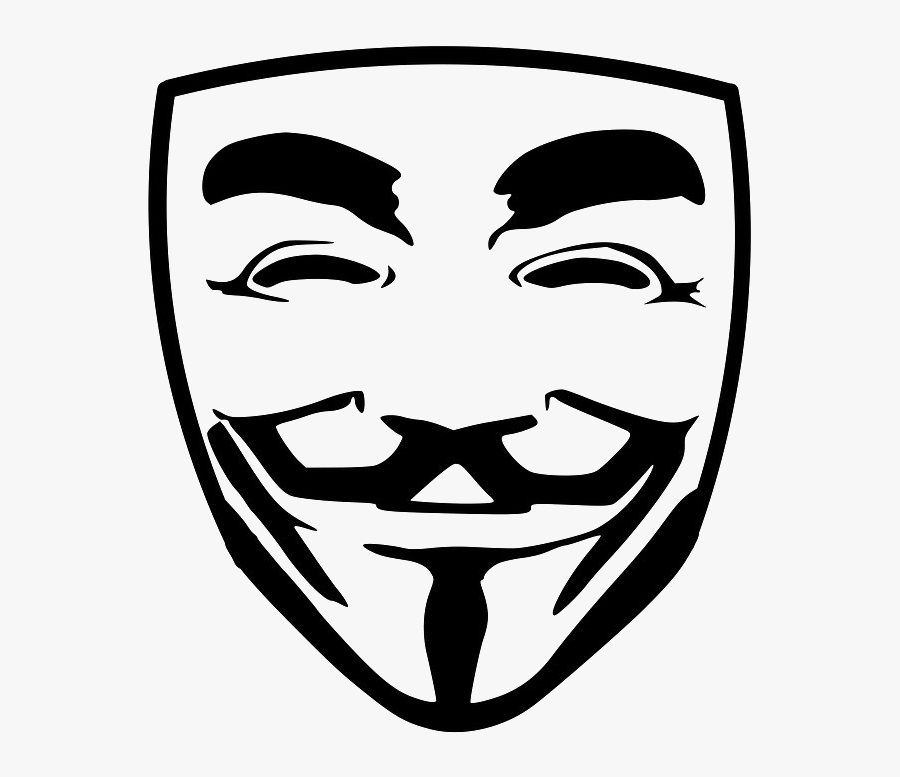 Anonymous Hacker Transparent - Anonymous Face Png, Transparent Clipart