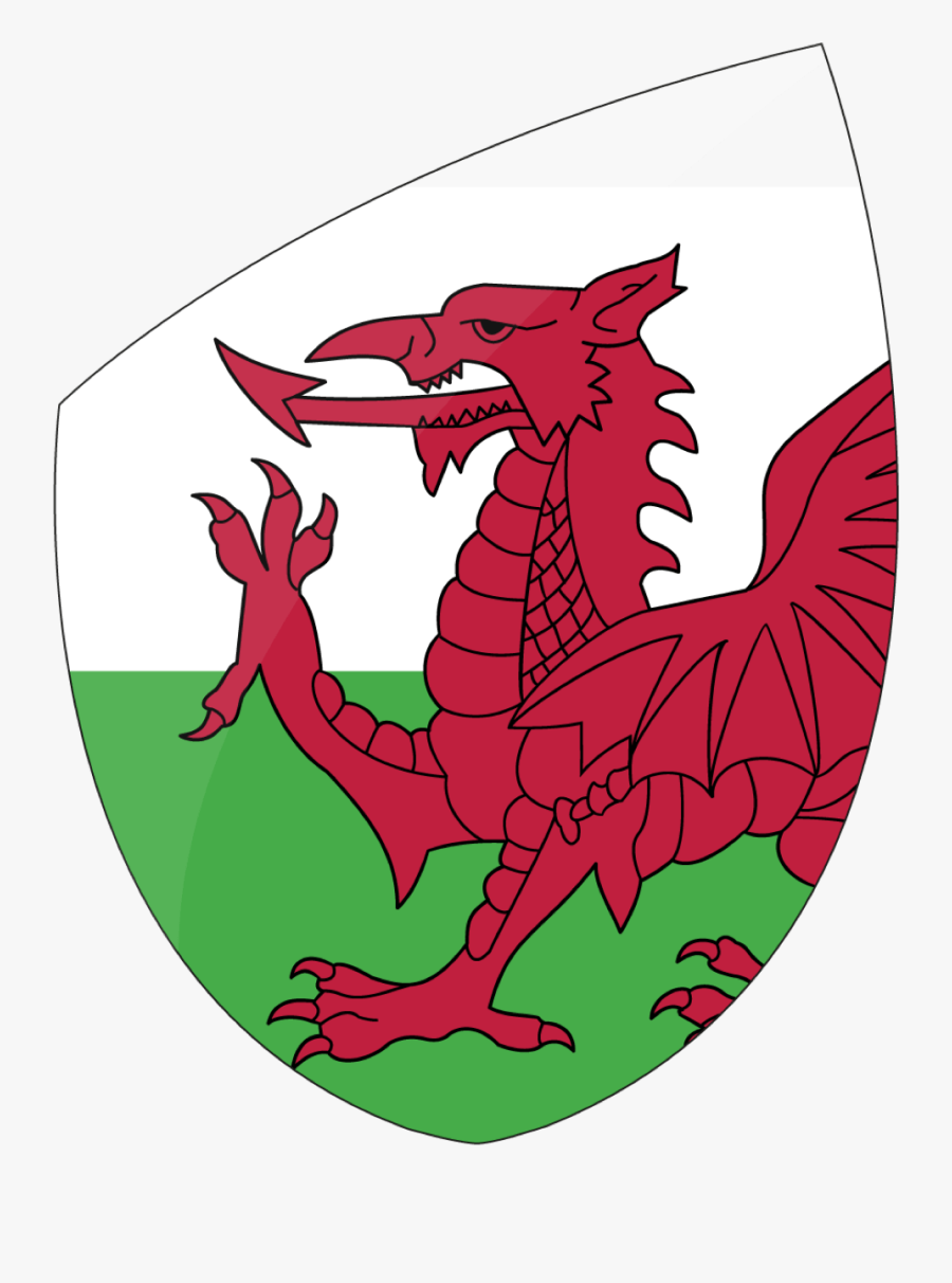 Rugby World Cup - Svg Image Welsh Flag, Transparent Clipart