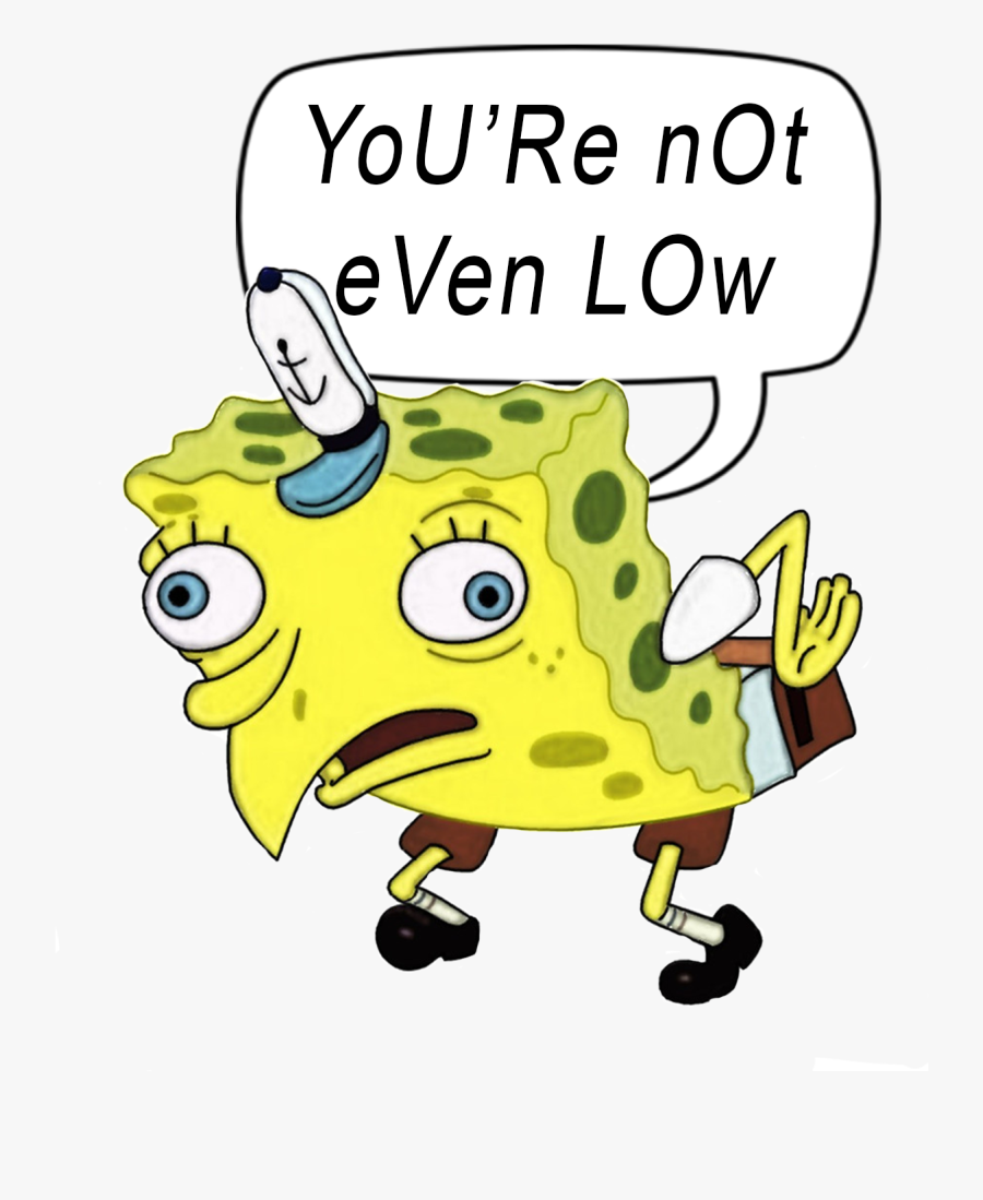 Image Of Mocking Spongebob Slap - Meme Stickers Redbubble, Transparent Clipart