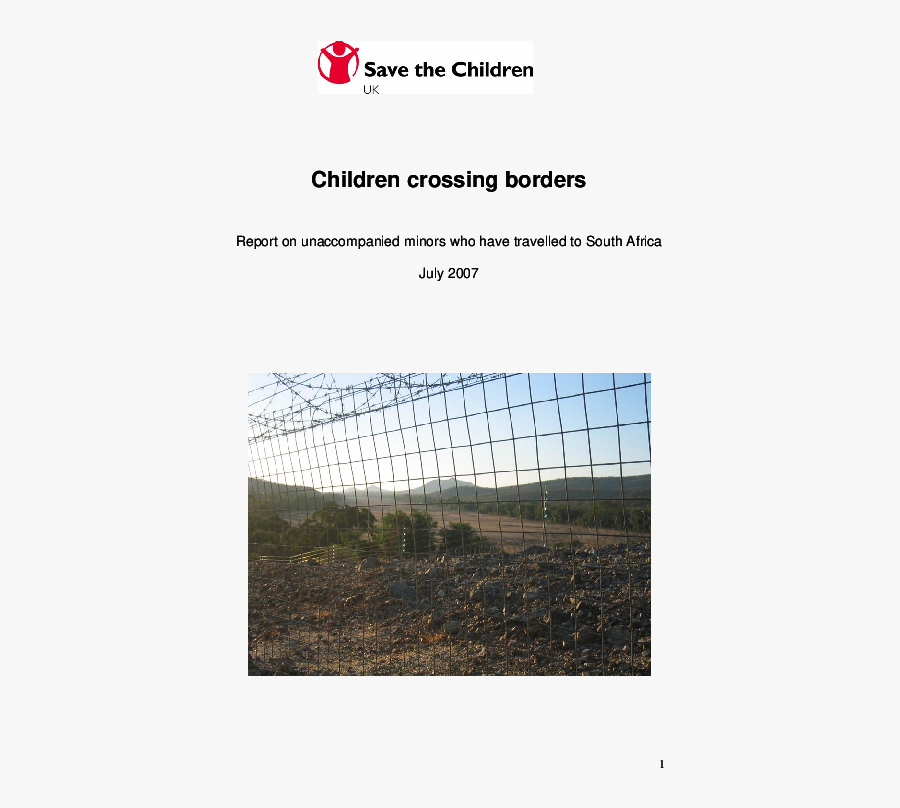 Children Crossing Borders - Save The Children, Transparent Clipart