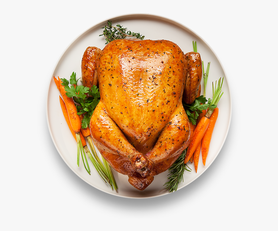 Roasted Chicken Png - Roasted Chicken Top View, Transparent Clipart