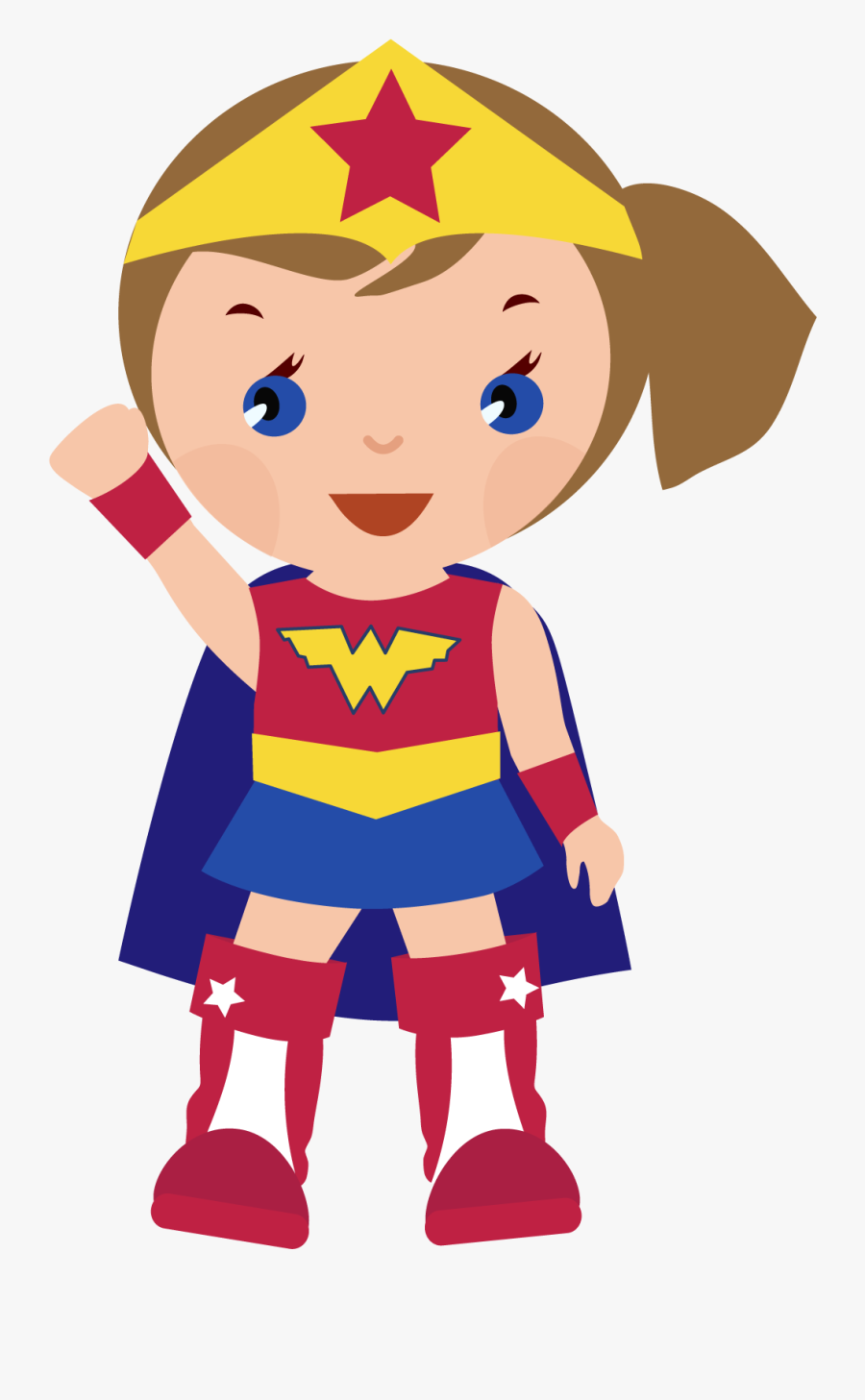 Cliparthot Of Boys Heroes And - Superhero Girl Clipart , Free ...