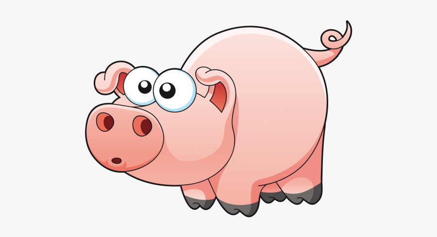 Bigpig Cochon Rose - Pig Grunting Cartoon, Transparent Clipart